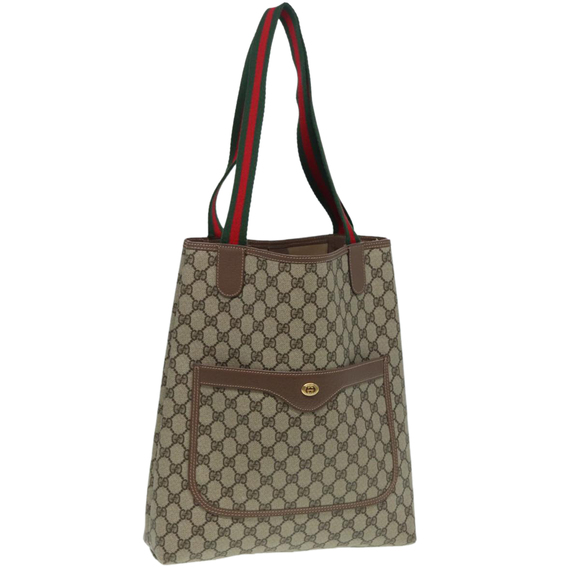 GUCCI Handbags - Gucci Beige and Brown Tote Bag